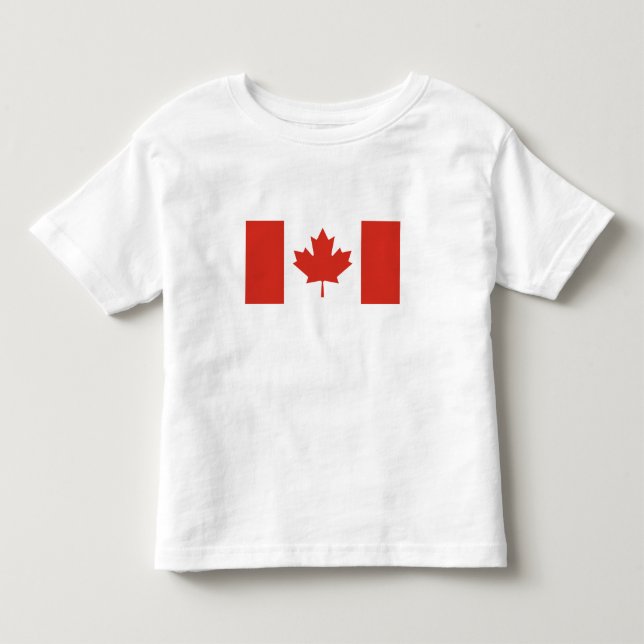 T-shirt Pour Les Tous Petits Drapeau canadien patriotique (Devant)
