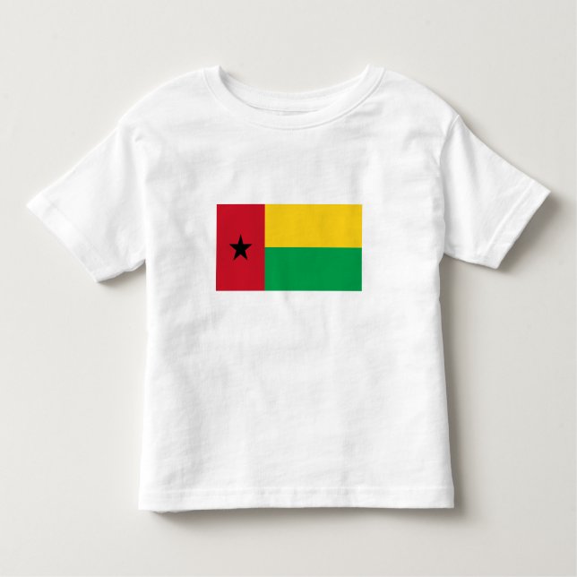 T-shirt Pour Les Tous Petits Drapeau de la Guinée Bissau (Devant)