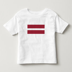 T-shirt Pour Les Tous Petits Drapeau de la Lettonie