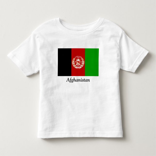 T-shirt Pour Les Tous Petits Drapeau de l'Afghanistan (Devant)