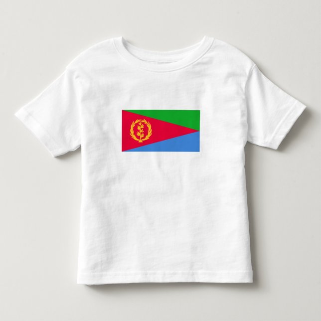 T-shirt Pour Les Tous Petits Drapeau de l'Érythrée (Devant)