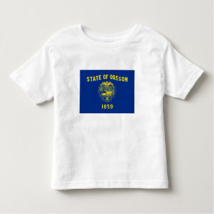 T-shirt Pour Les Tous Petits Drapeau de l'État de l'Oregon