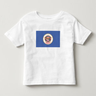 T-shirt Pour Les Tous Petits Drapeau de l'État du Minnesota