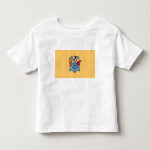 T-shirt Pour Les Tous Petits Drapeau de l'État du New Jersey