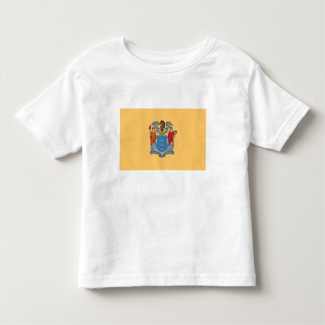T-shirt Pour Les Tous Petits Drapeau de l'État du New Jersey (Devant)