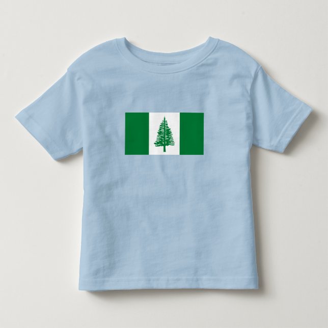 T-shirt Pour Les Tous Petits Drapeau de l'île Norfolk (Devant)