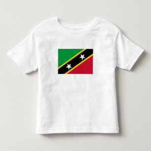 T-shirt Pour Les Tous Petits Drapeau de Saint-Christophe-et-Niévès