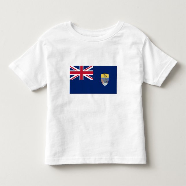 T-shirt Pour Les Tous Petits Drapeau de Sainte-Hélène (Devant)