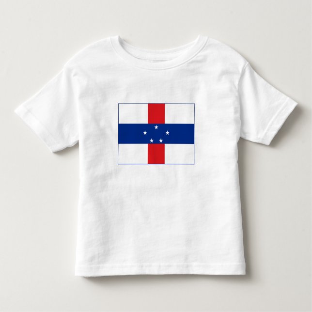 T-shirt Pour Les Tous Petits Drapeau des Antilles Pays-Bas (Devant)