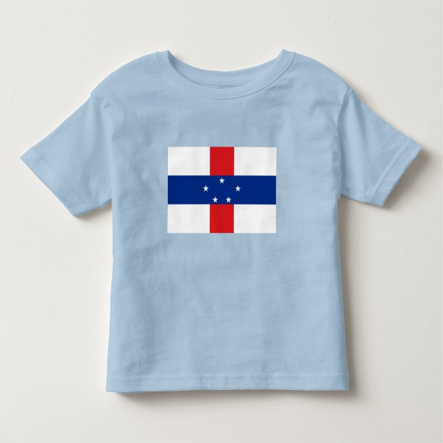 T-shirt Pour Les Tous Petits Drapeau des Antilles Pays-Bas (Devant)