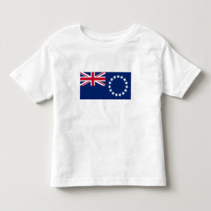 T-shirt Pour Les Tous Petits Drapeau des Îles Cook