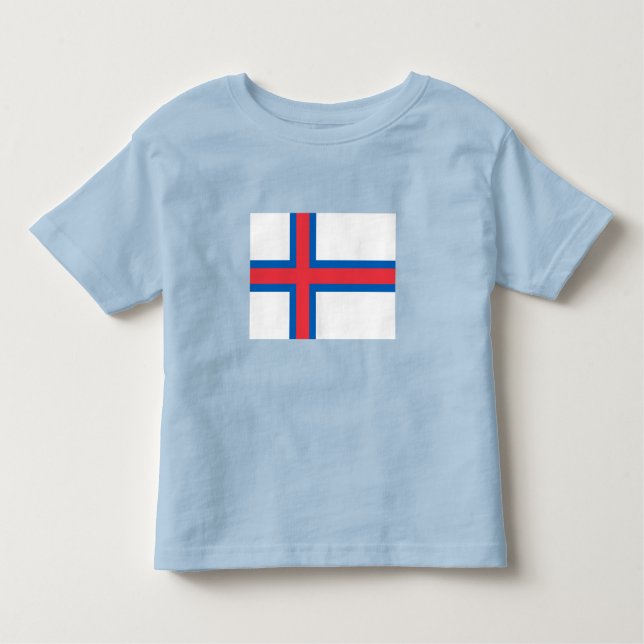 T-shirt Pour Les Tous Petits Drapeau des îles Féroé (Devant)