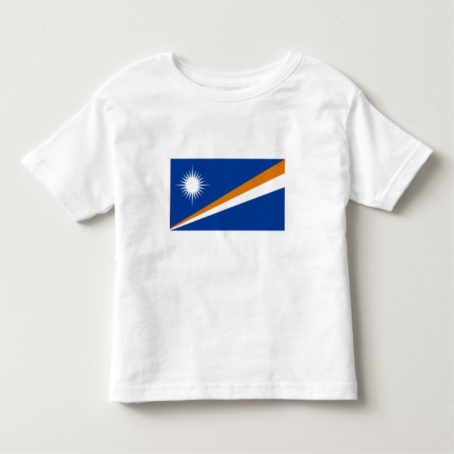 T-shirt Pour Les Tous Petits Drapeau des Îles Marshall (Devant)