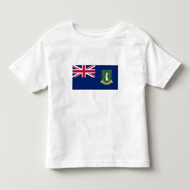 T-shirt Pour Les Tous Petits Drapeau des îles Vierges britanniques (Devant)