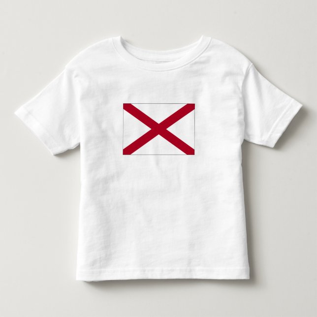 T-shirt Pour Les Tous Petits Drapeau d'État de l'Alabama (Devant)