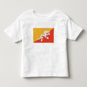 T-shirt Pour Les Tous Petits Drapeau du Bhoutan patriotique