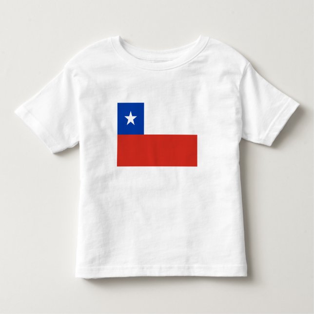 T-shirt Pour Les Tous Petits Drapeau du Chili (Devant)