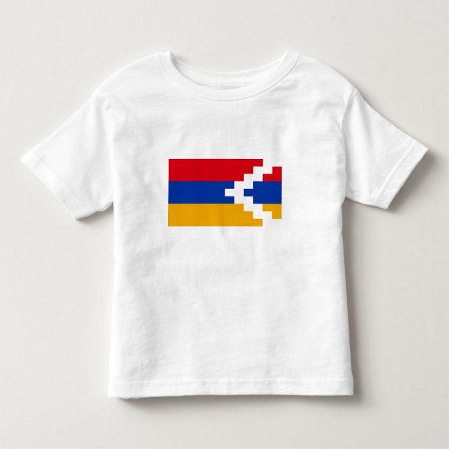 T-shirt Pour Les Tous Petits Drapeau du Haut-Karabakh (Devant)