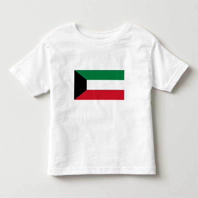 T-shirt Pour Les Tous Petits Drapeau du Koweït (Devant)