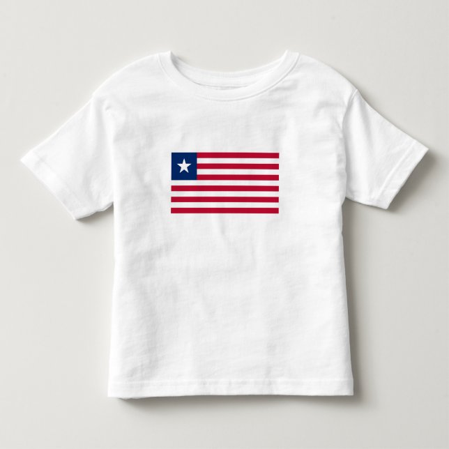 T-shirt Pour Les Tous Petits Drapeau du Libéria (Devant)