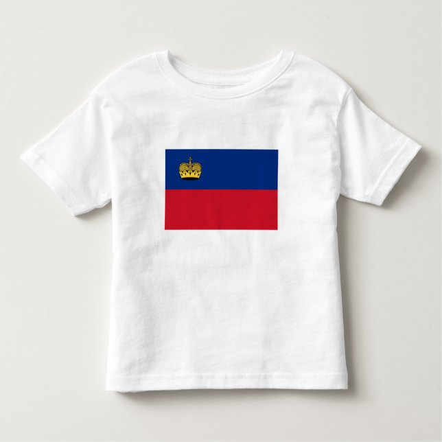 T-shirt Pour Les Tous Petits Drapeau du Liechtenstein (Devant)