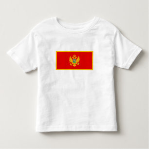 T-shirt Pour Les Tous Petits Drapeau du Monténégro