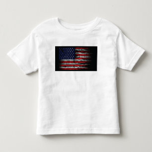 T-shirt Pour Les Tous Petits Drapeau Grunge U.S.A