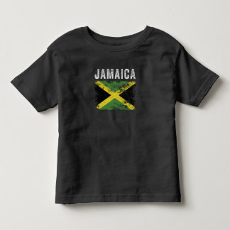 T-shirt Pour Les Tous Petits Drapeau jamaïcain en détresse - Drapeau jamaïcain