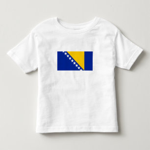 T-shirt Pour Les Tous Petits Drapeau patriotique de Bosnie-Herzégovine