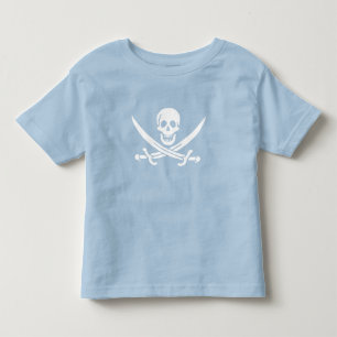 T-shirt Pour Les Tous Petits Drapeau pirate crâne épées croisées