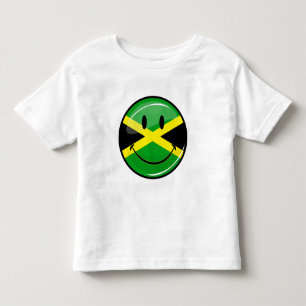 T-shirt Pour Les Tous Petits Drapeau souriant jamaïcain