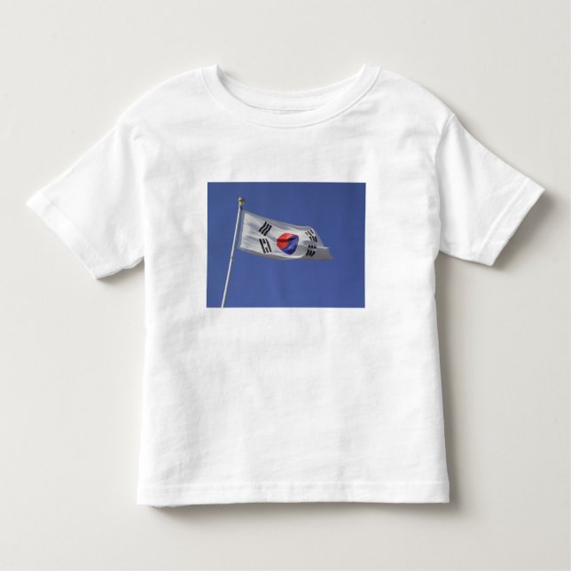 T-shirt Pour Les Tous Petits Drapeau sud-coréen (Devant)