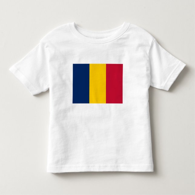 T-shirt Pour Les Tous Petits Drapeau Tchad (Devant)