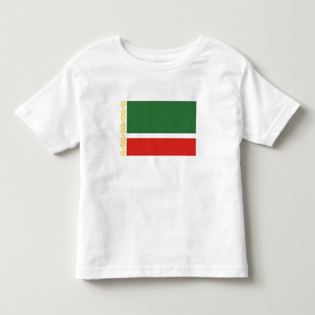 T-shirt Pour Les Tous Petits Drapeau tchétchène (Devant)