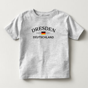 T-shirt Pour Les Tous Petits Dresden Deutschland Coordonnées Allemand