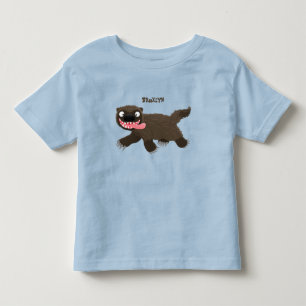 T-shirt Pour Les Tous Petits Drôle animal avide de carcajou