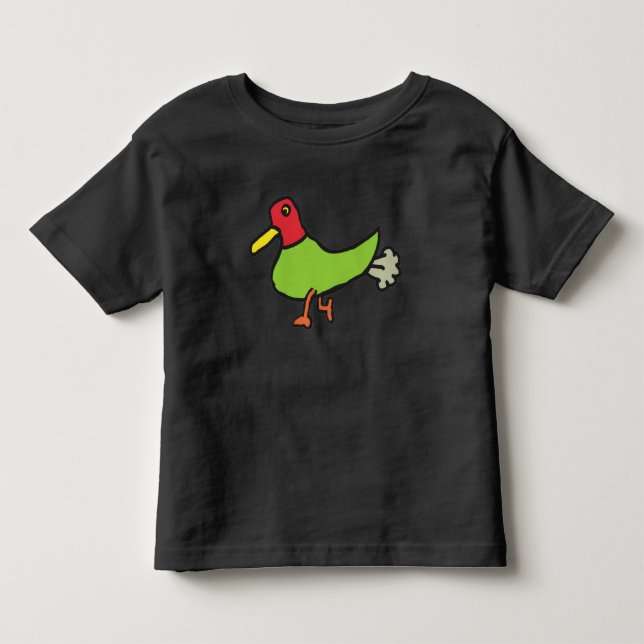 T-shirt Pour Les Tous Petits Drôle canard à farce (Devant)