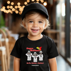 T-shirt Pour Les Tous Petits Drôle de dicton sicilien pour enfant Mafia Personn