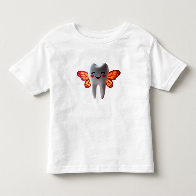 T-shirt Pour Les Tous Petits Drôle dent souriante (Devant)
