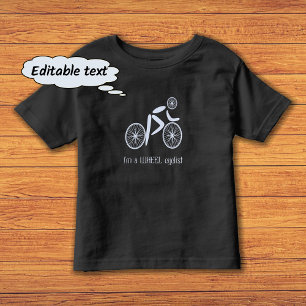 T-shirt Pour Les Tous Petits Drôle vélo roue texte personnalisé