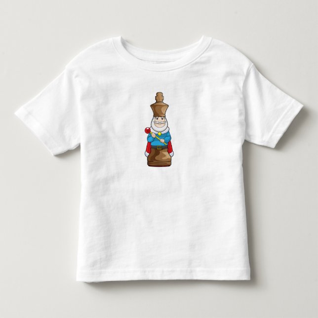 T-shirt Pour Les Tous Petits Échecs King Chess (Devant)