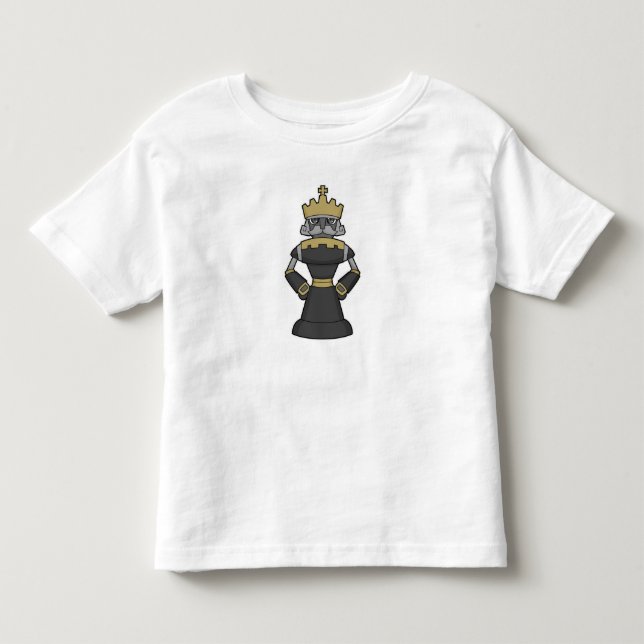 T-shirt Pour Les Tous Petits Échecs King Crown Chess (Devant)