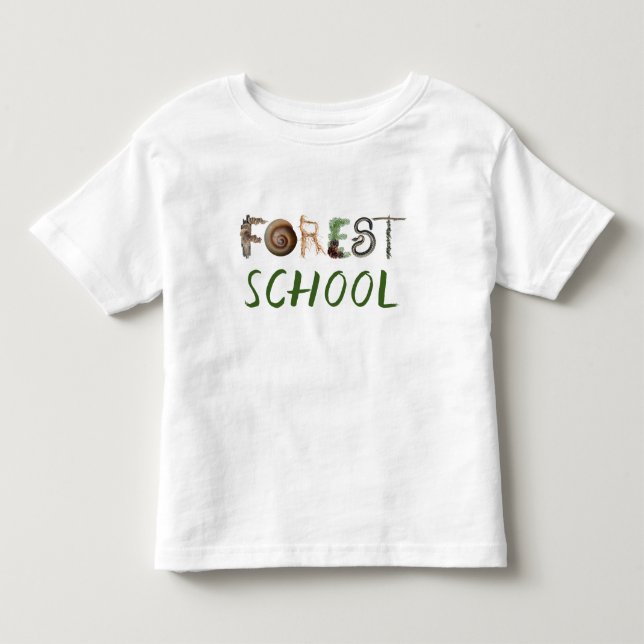 T-shirt Pour Les Tous Petits École forestière (Devant)