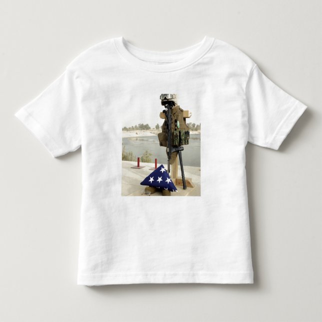 T-shirt Pour Les Tous Petits Écran d'équipement des soldats tombés (Devant)