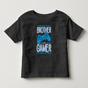 T-shirt Pour Les Tous Petits Écraser Deux Titres Frère et Joueur