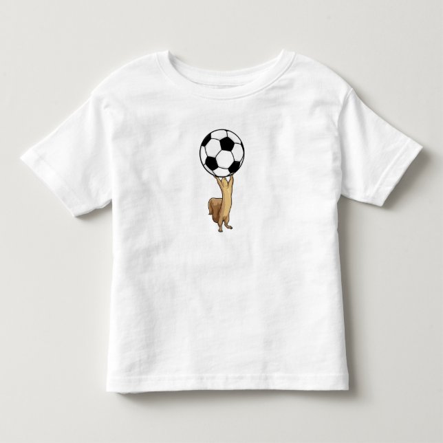 T-shirt Pour Les Tous Petits Écureuil avec balle de football (Devant)