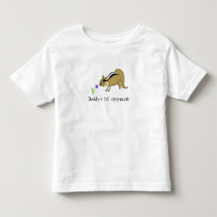 T-shirt Pour Les Tous Petits Écureuil avec fleur et dicton