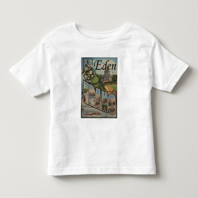 T-shirt Pour Les Tous Petits Éden, lettre ScenesEden, identification (Devant)