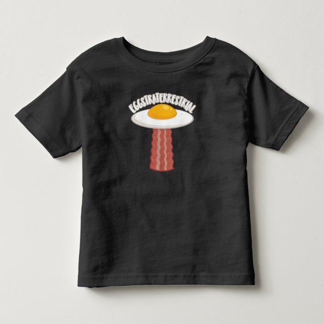 T-shirt Pour Les Tous Petits Eggstraterrestrial Avec Texte (Devant)