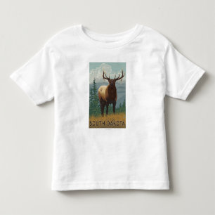 T-shirt Pour Les Tous Petits Élans SceneSouth Dakota